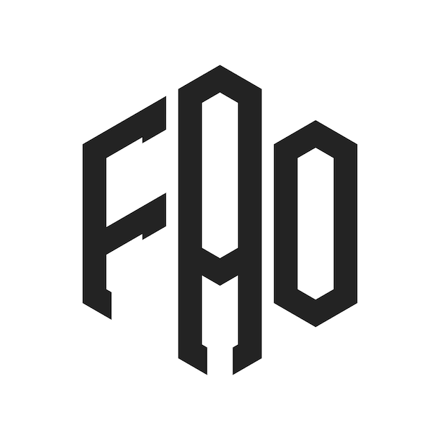 FAOのロゴのデザイン 文字の始まり FAOのモノグラム 六角形の形を用いたロゴ