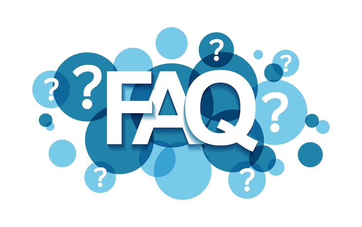 Vector faq banner icon in flat style