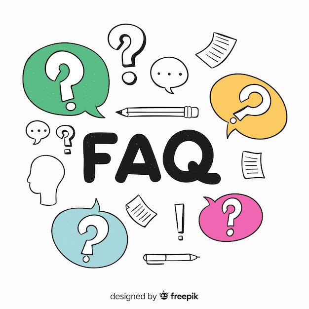 Вектор faq concept