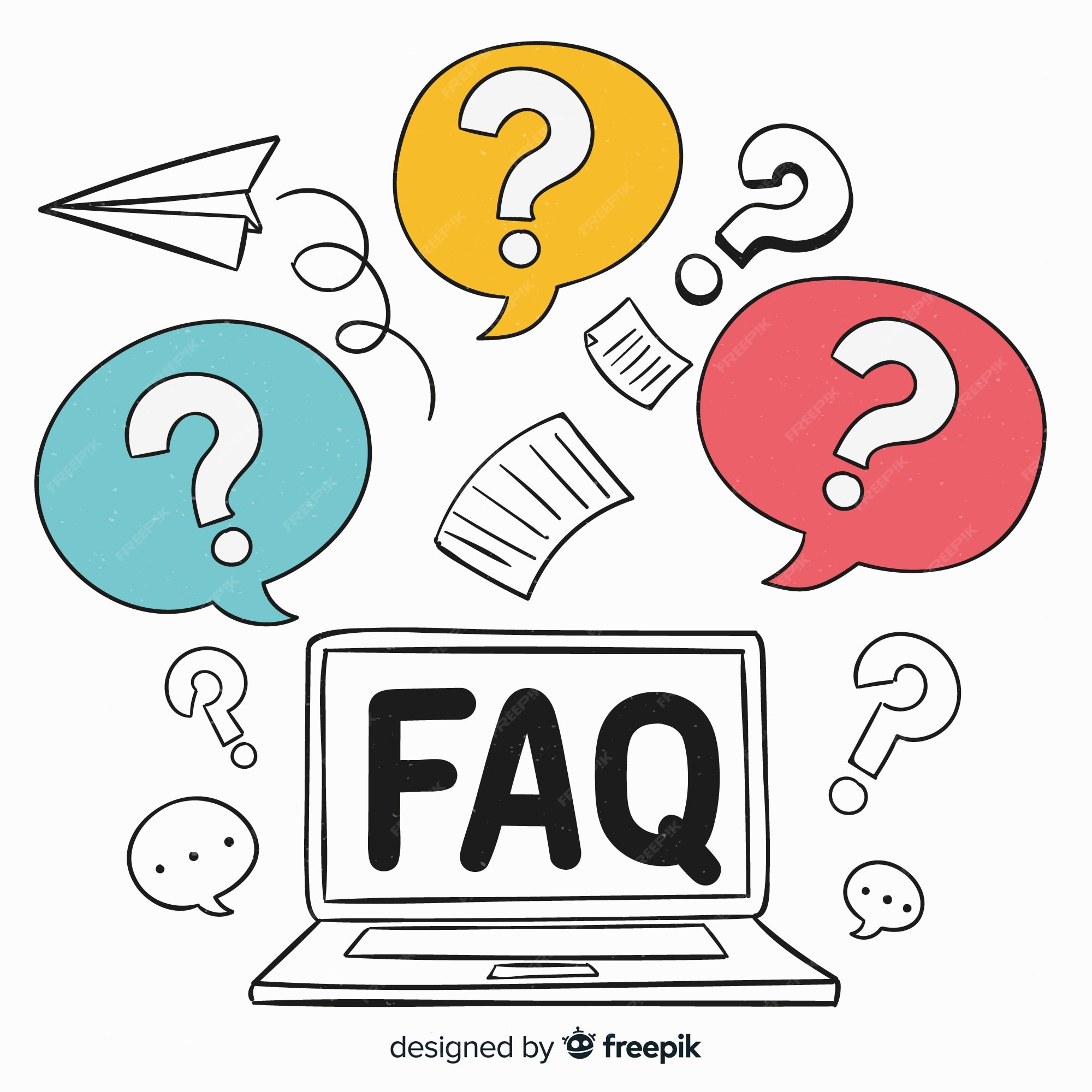 Premium Vector Faq concept