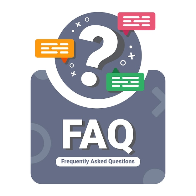 faq frequently asked questions concept