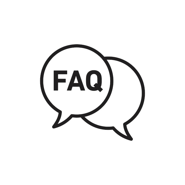 FAQ アイコン シンプルな概要