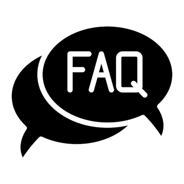 FAQ icon vector image Can be used for Online Store