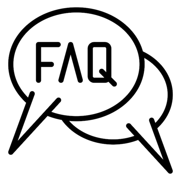 FAQ アイコンのベクトル画像は Web ストアに使用できます