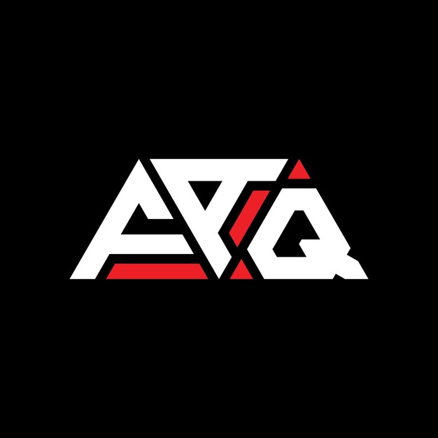 faq triangle letter logo design with triangle shape faq triangle logo design monogram faq triangle vector logo template with red color faq triangular logo simple elegant and luxurious logo faq