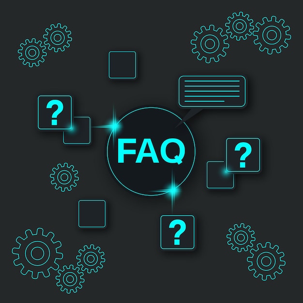 Faq 벡터 개념 그림