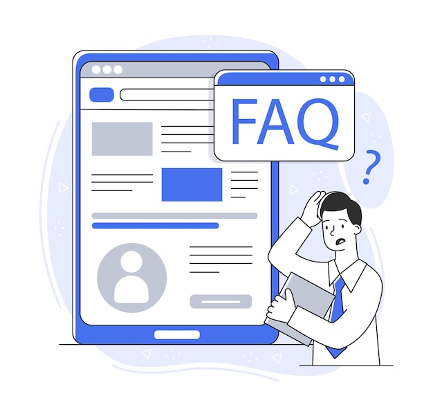 FAQ 웹 사이트 지원 페이지