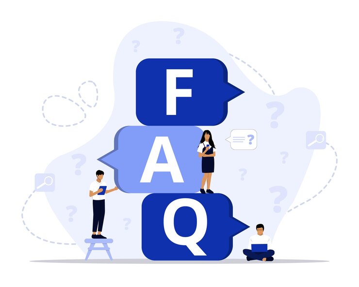 Vector faqs concept illustration