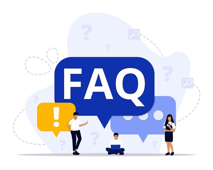 Vector faqs concept illustration