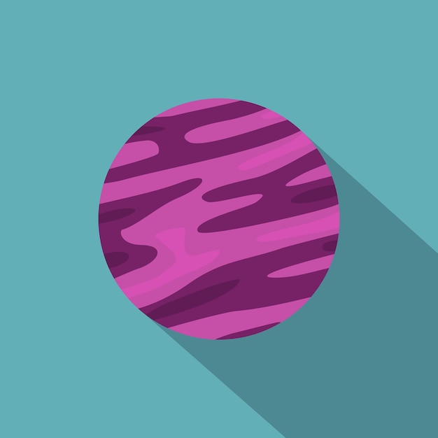 Vector far away planet icon flat illustration of far away planet vector icon for web