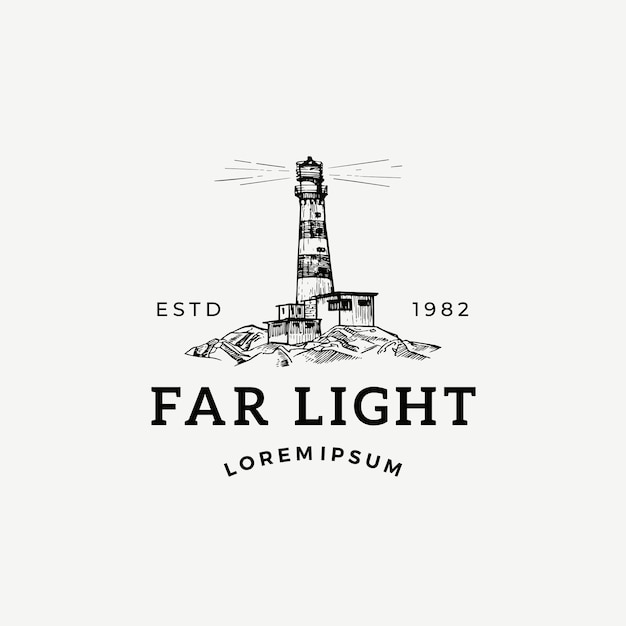 Far light abstract  sign, symbol or logo template.