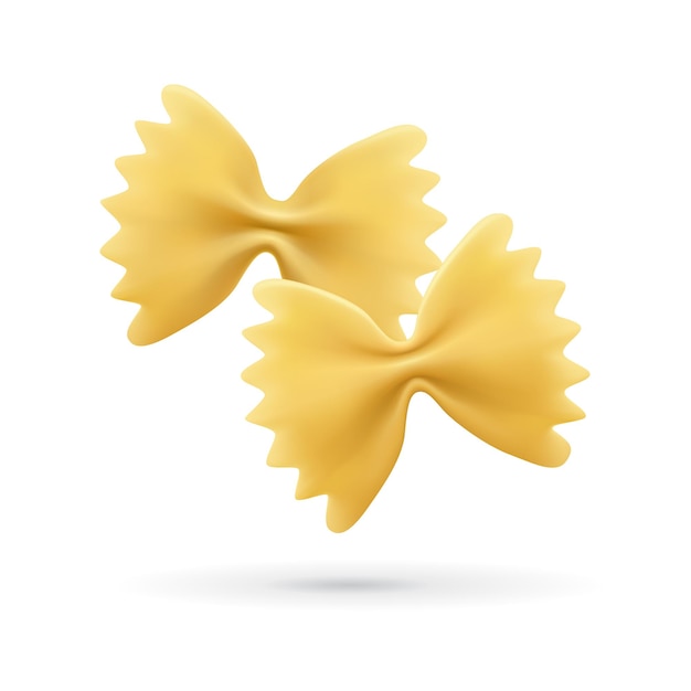 Vector farfalle pasta vector