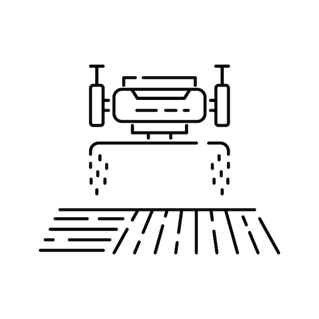 農場と農業の線アイコン グローバルな農業と農民 プランテーションまたはガーデン ビレッジ ドローン種子または灌漑農業 農業および農業機械または技術
