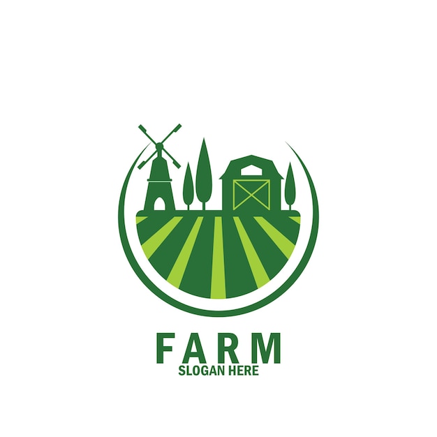 Farm agriculture and nature icon vector illustration template design