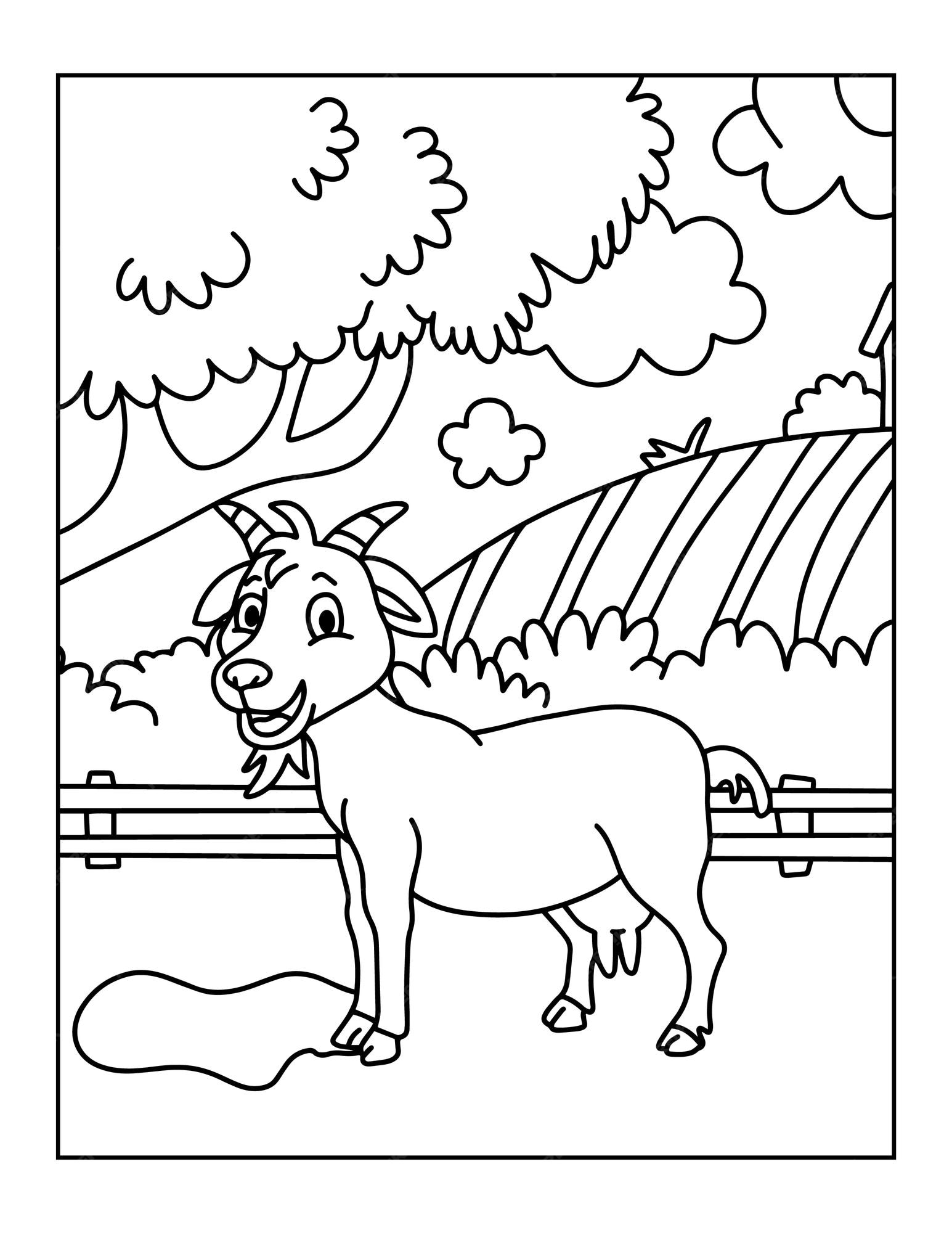 premium-vector-farm-animals-coloring-pages-or-coloring-book-for-kids