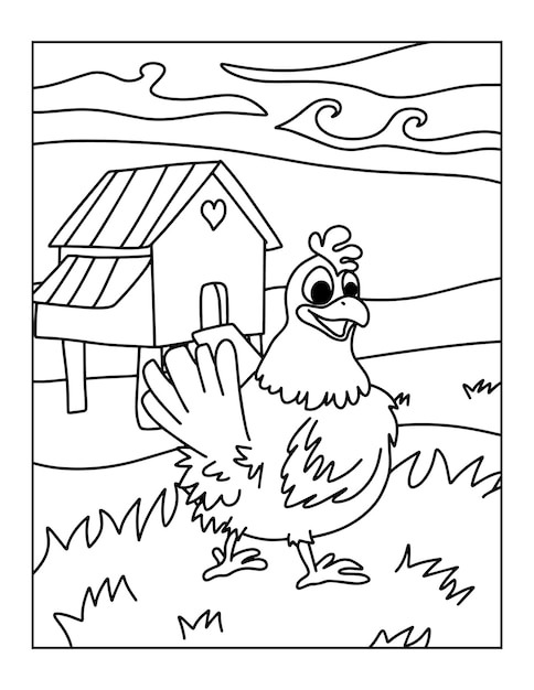 Раскраски сельскохозяйственных животных или книжка-раскраска для детей