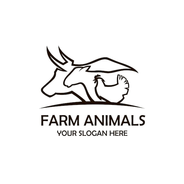 farm animals label