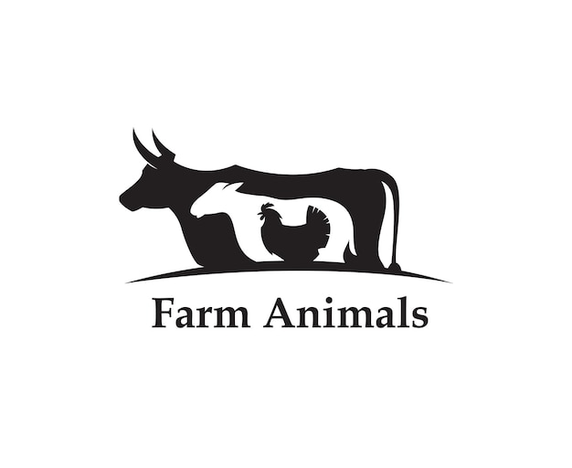 farm animals label