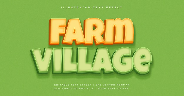 Farm bold text style font effect