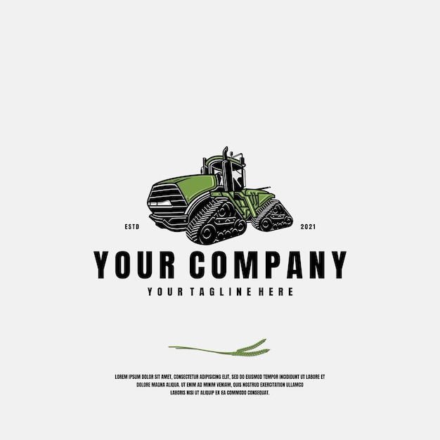 Farm equipment logo template