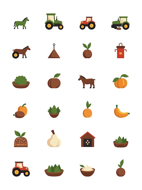 farm food vector icon design