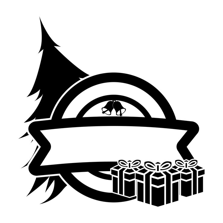 Vector farm fresh christmas tree vector files farmhouse decor isolated on transparent background