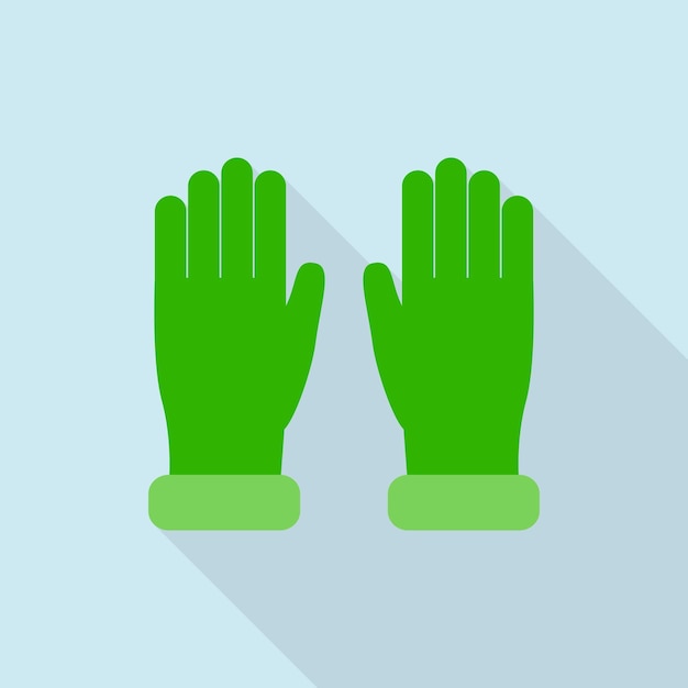 Farm gloves icon flat illustration of farm gloves vector icon for web design