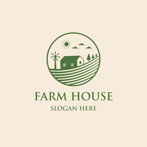 Farm house logo design