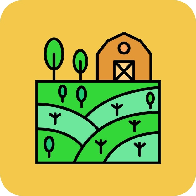 Vector farm icon