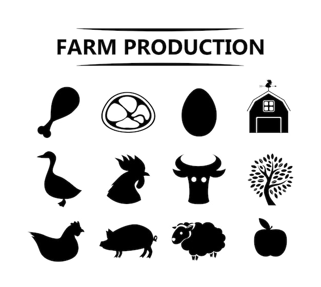Farm Animal Icons Images - Free Download on Freepik