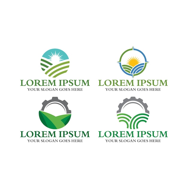 Farm logo agriculture logo vector