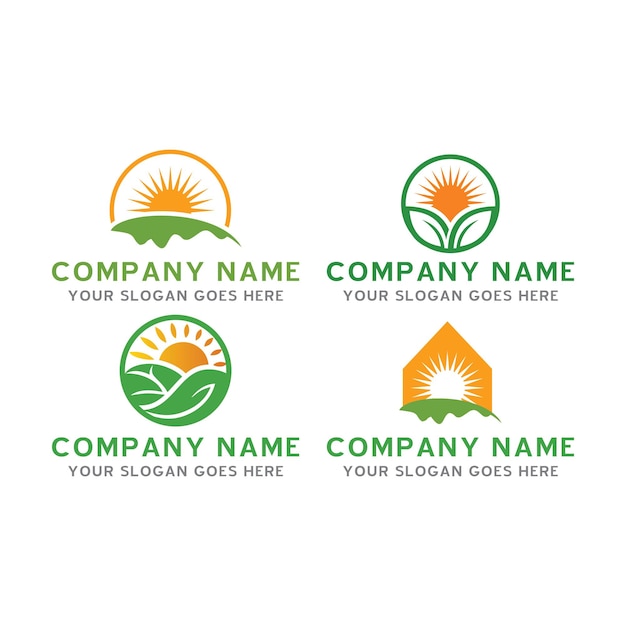 Vector farm logo agriculture logo vector