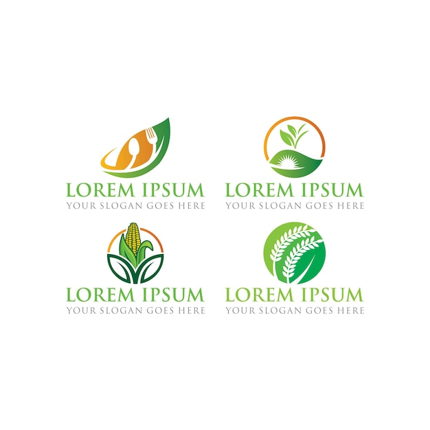 Farm logo agriculture logo vector