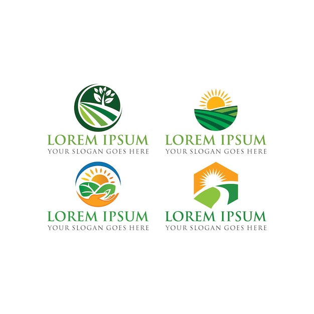 Farm logo agriculture logo vector