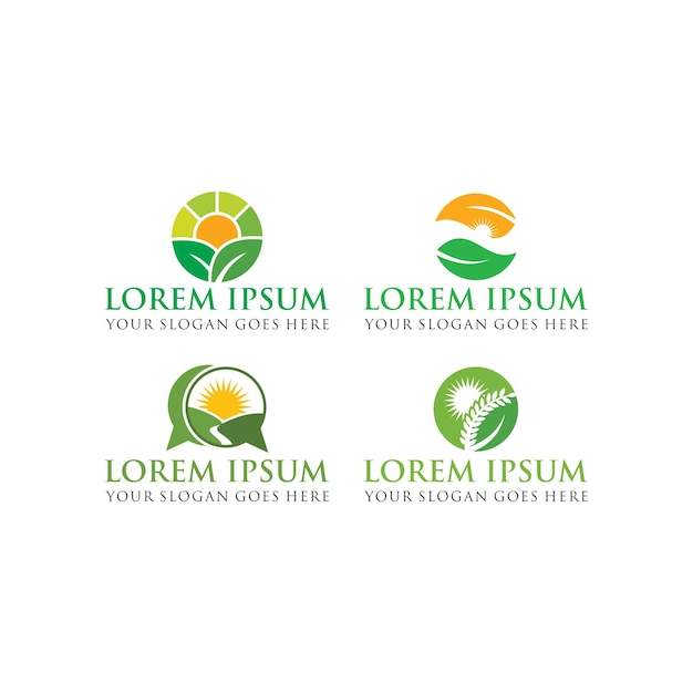 Farm logo agriculture logo vector