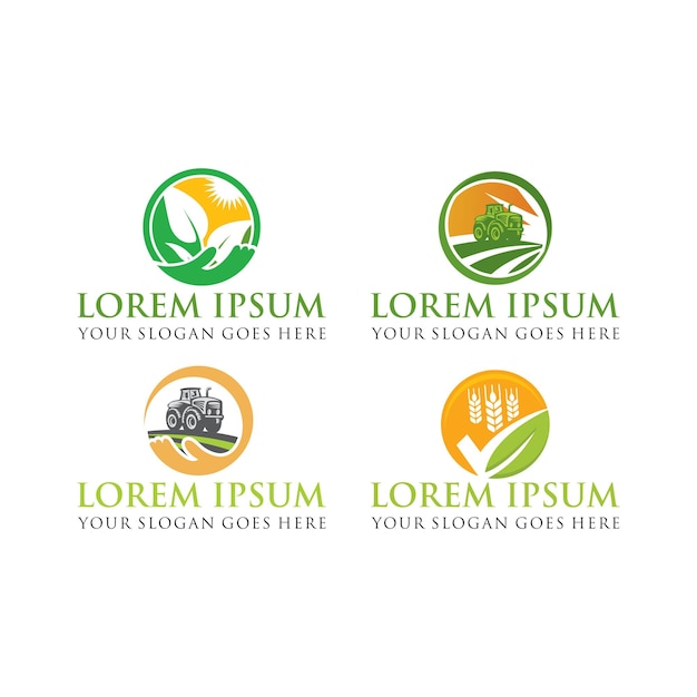 Farm logo agriculture logo vector