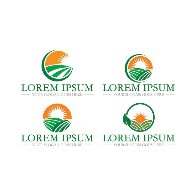 Farm logo agriculture logo vector