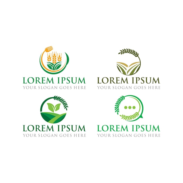 Farm logo agriculture logo vector