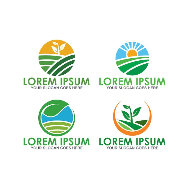 farm logo  agriculture logo vector