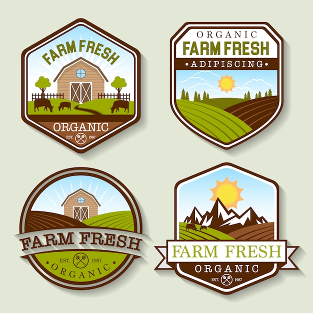 Farm logo collection