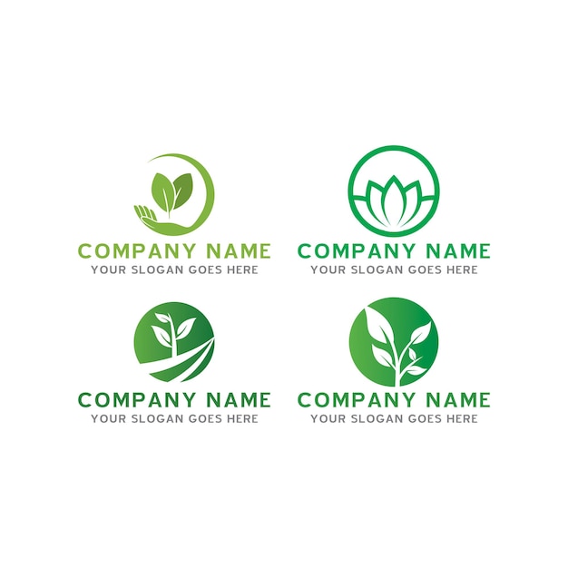 Farm logo nature logo vector