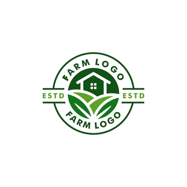 Farm logo template design icon logotype vector