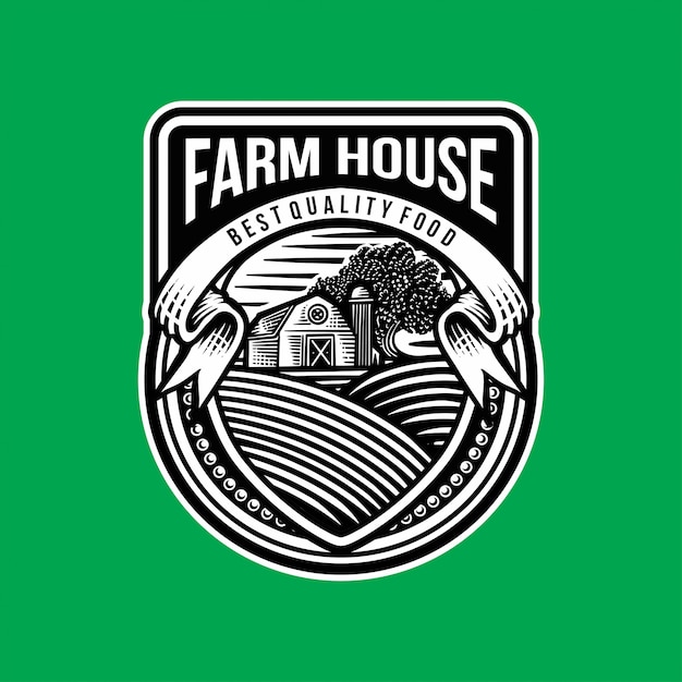 Vettore modello di logo della fattoria