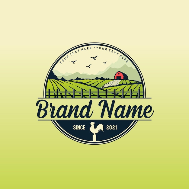 Farm logo template