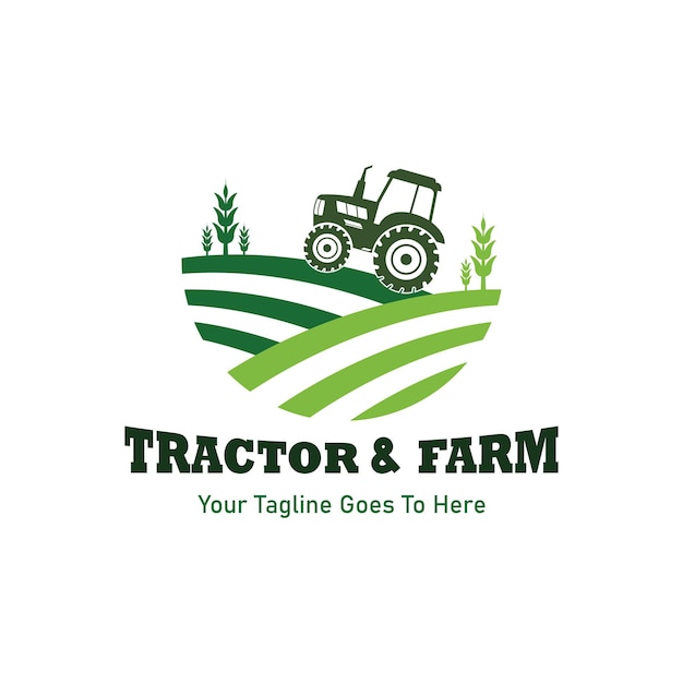 farm tractor logo design tractor logo for farming farm tractor logo design template