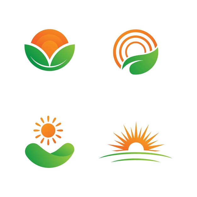 Illustrazione organica dell'icona dell'agricoltura di vettore dell'azienda agricola