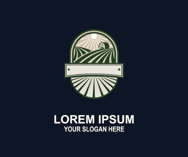 Векторный дизайн логотипа фермы