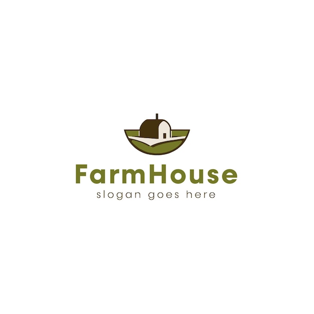 Vector farm vector logo design