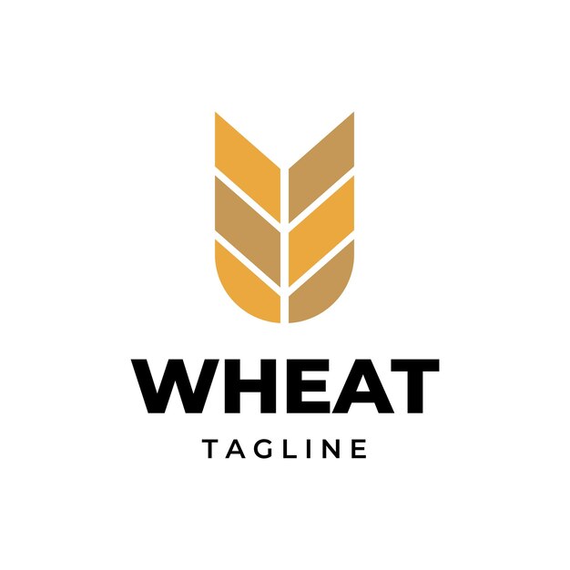 Vector farm wheat moderne logo vector design icon template illustratie