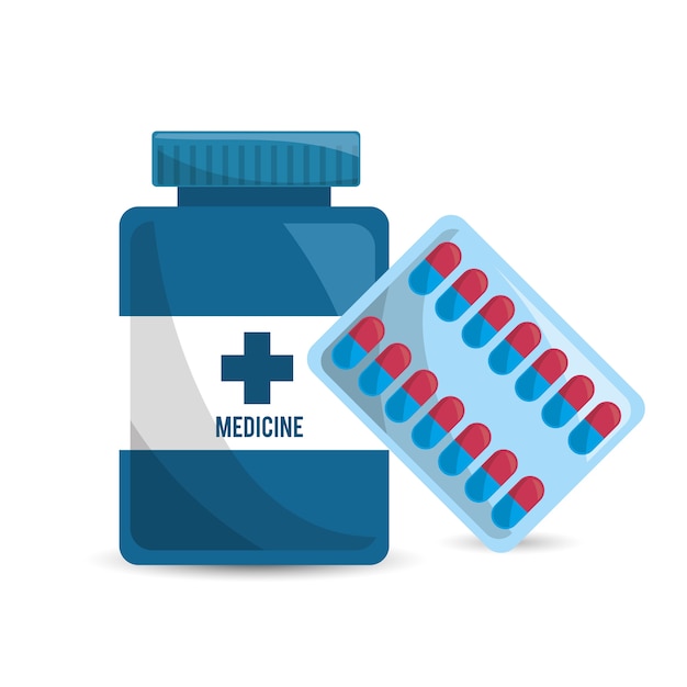 farmaceutische drugs en medicijnen pictogram